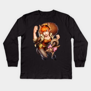 Squirrel Girl (MARVEL Battle Lines) - Without Title Card Kids Long Sleeve T-Shirt